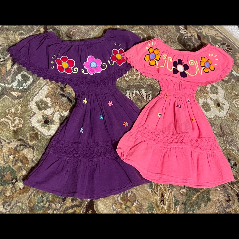 Traditional Mexican Hand Embroidered Dresses